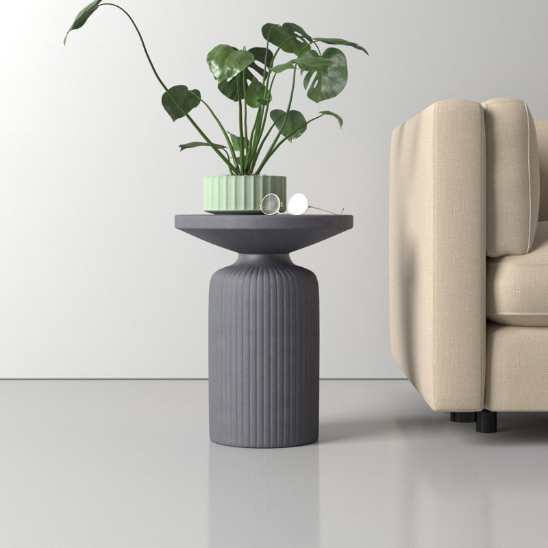 Reyna Pedestal End Table