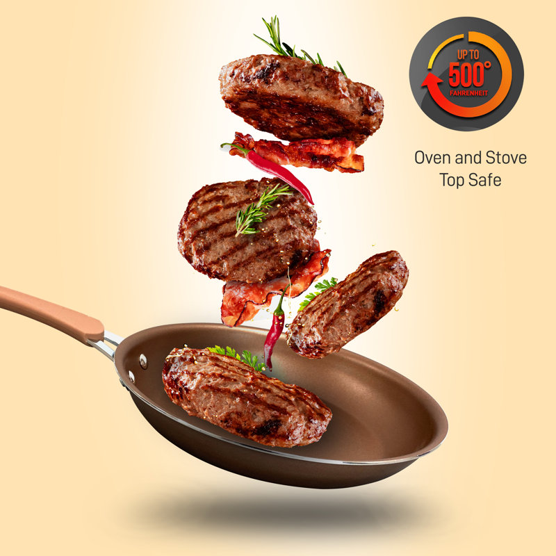 NutriChef Aluminum Non Stick 8"