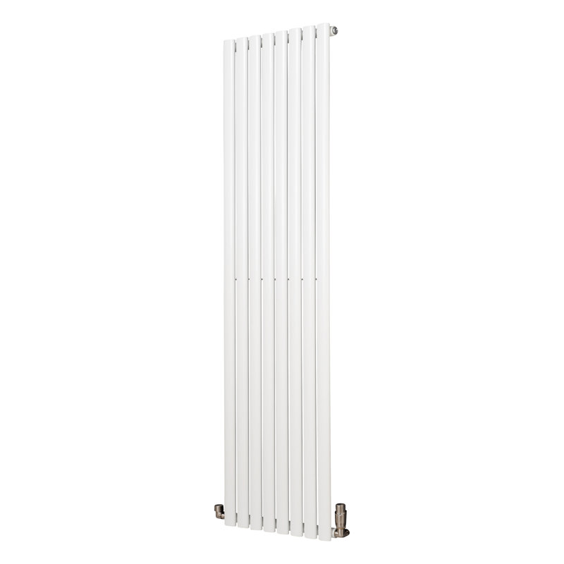 Angela Vertical Designer Radiator, White, 180 cm H x 59 cm W x 10.3 cm D