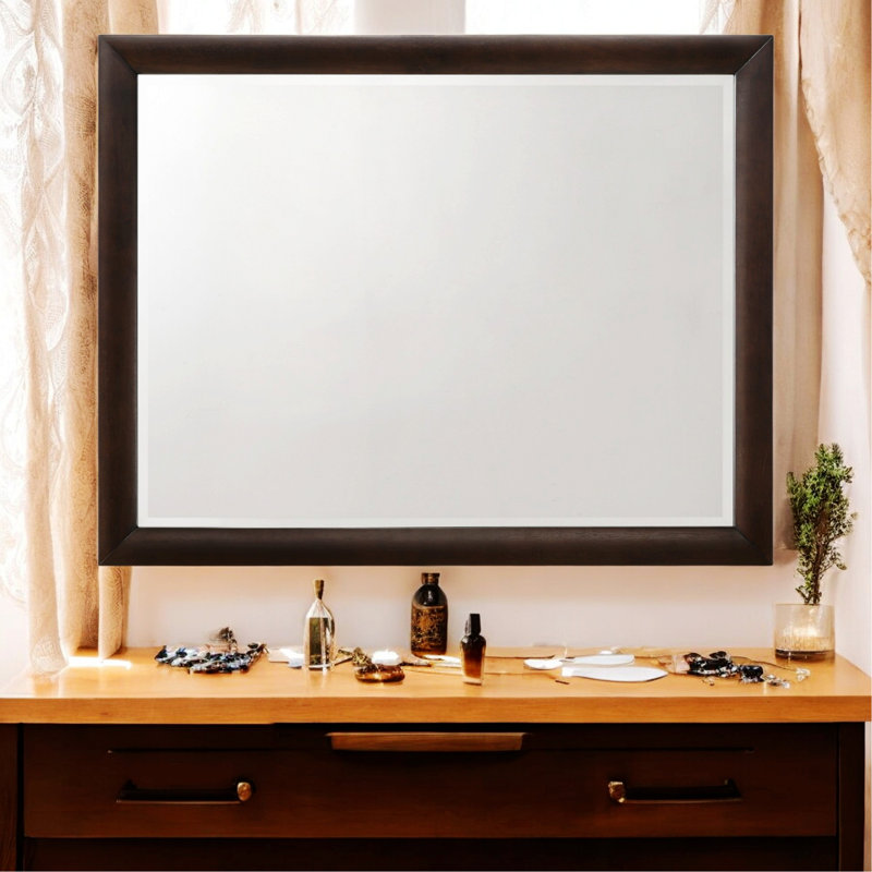 Miroir horizontal pour commode pour chambre à coucher