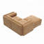 Canapé en chenille 2 places avec repose-pieds-1549186916