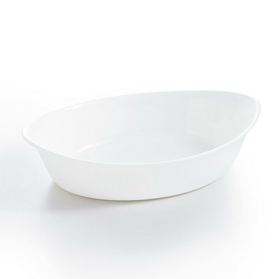 Luminarc Porcelain Glass Stainless Steel Platter Serving Dish