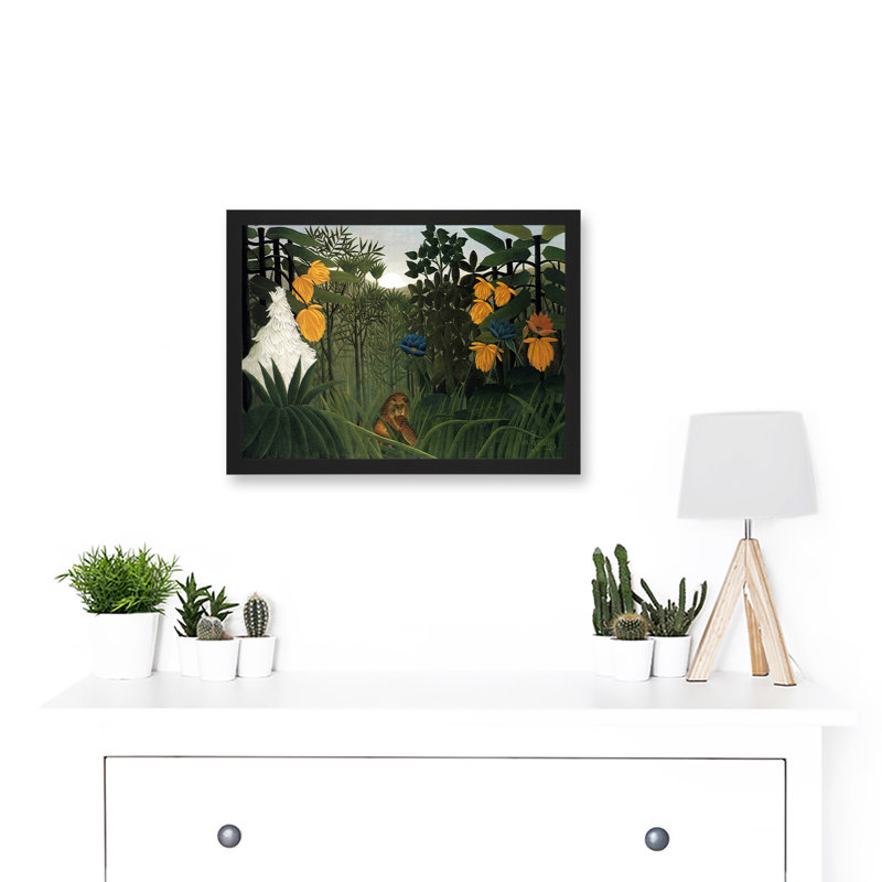 The Repast Of The Lion by Henri Rousseau - Single Picture Frame Painting