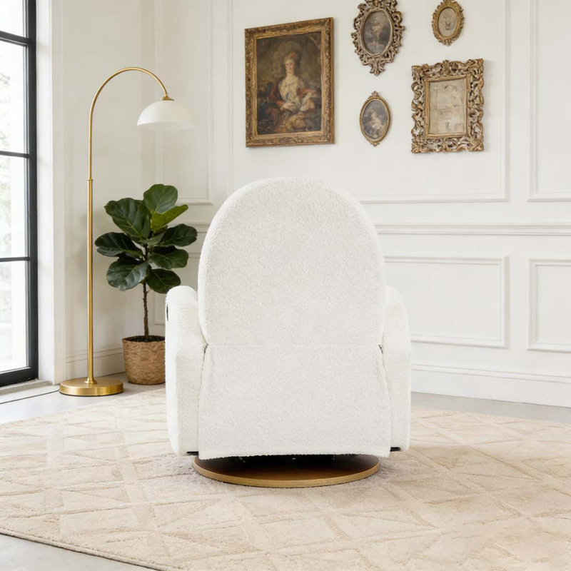 360 Swivel and Glider Recliner Chair, Beige