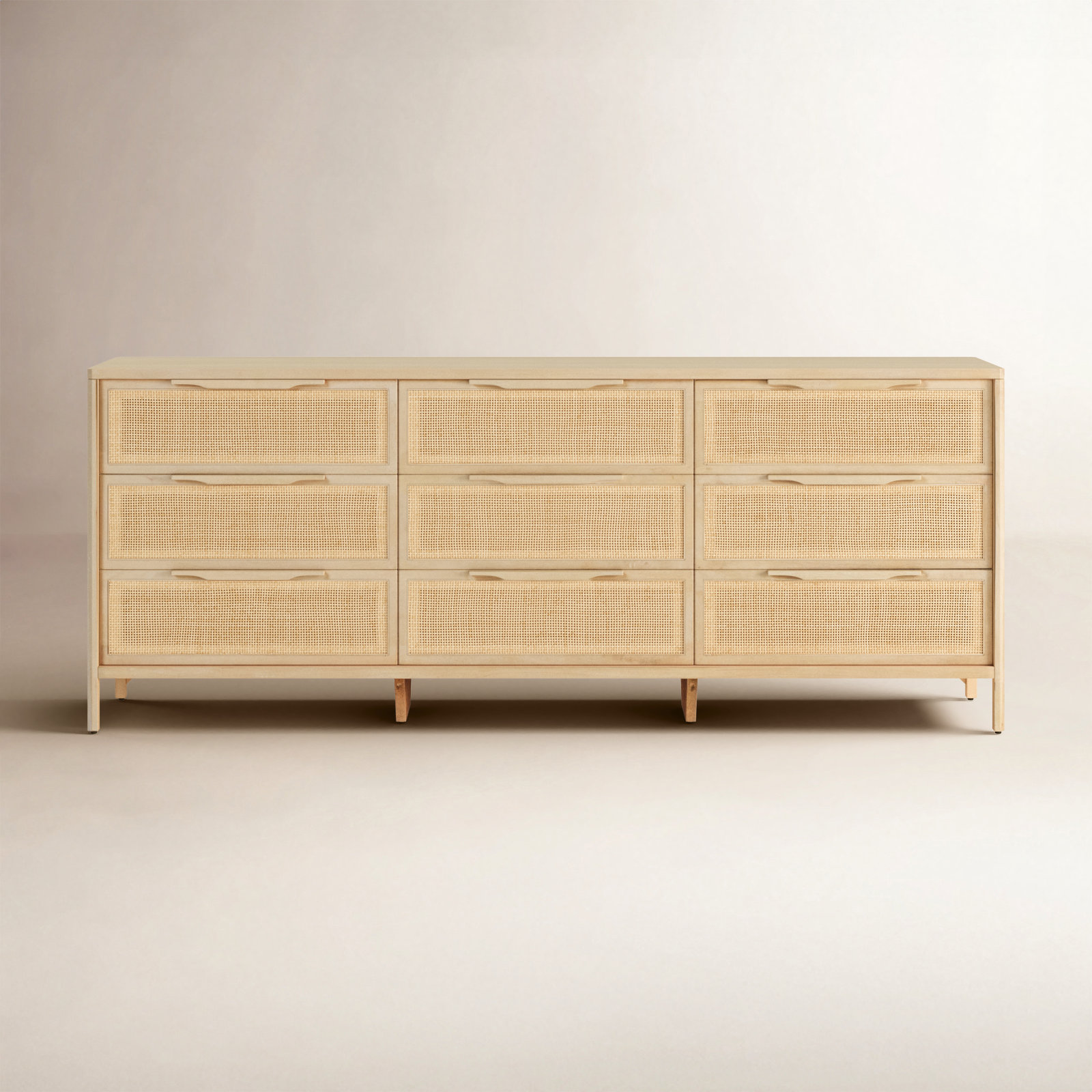 Birch Lane™ Nellie 9 Drawer Cane Dresser & Reviews | Birch Lane