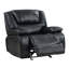 Fauteuil inclinable et oscillant rembourré noir-223920278