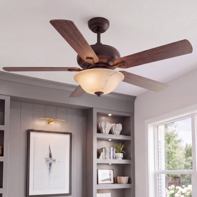 Abat-jour de rechange pour ventilateur de plafond Kira Home de 13 po, bol en résine albâtre