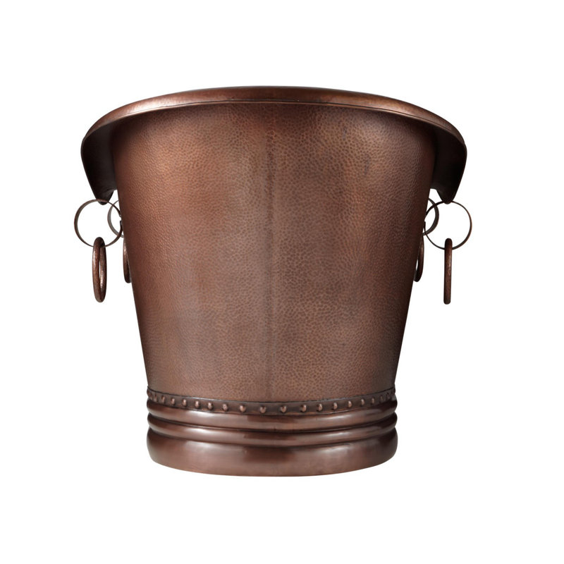1829mm x 838mm Freestanding Soaking Copper Bathtub