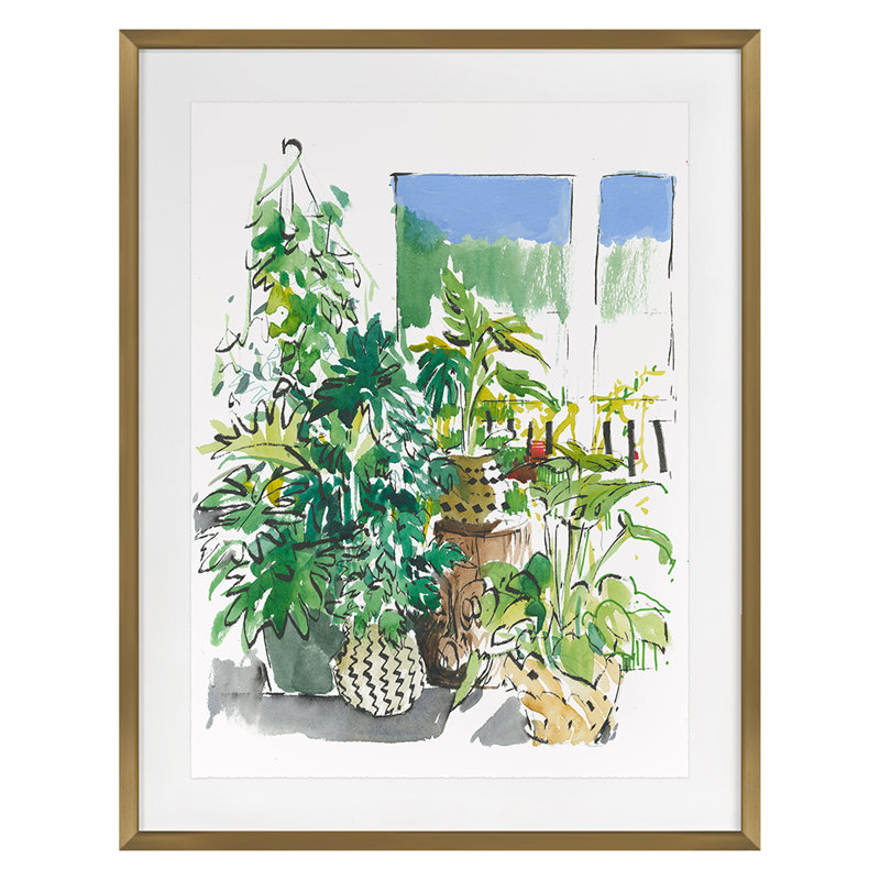 Sun Room 2 Print by PC Ngo, 20" H x 16" W, Gold Framed