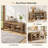 47.24" Entryway Shoe Bench with 2-Tier Storages for Hallway