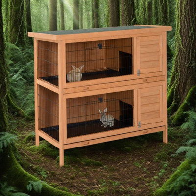 Cage à lapin en bois