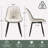 Chardee Upholstered Dining Chairs Faux Leather Waterproof Side Chair With Metal Frame-677716625