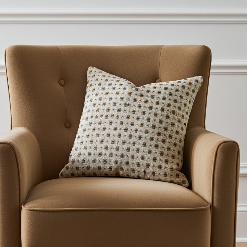 Coussin de luxe à motif de pointe Haven, 26 po x 26 po, Oreiller européen