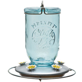 Glass Hanging Soda Bottle Feeder