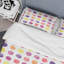 Motif de cercles multicolores - ensemble de housse de couette abstrait - polyester microfibre-642705182