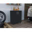 Armoire de rangement, porte double et roulettes