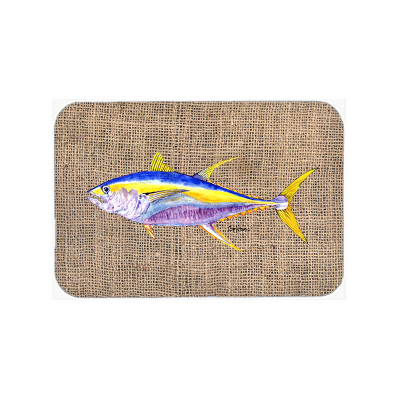 Caroline's Treasures Tuna Fish Glass Cutting Board