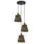 Adina 3 - Light Brown Cluster Pendant