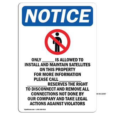 Only Is Allowed Sign