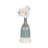 Decorative Ceramic Table Vase for Home Decor - Elegant Flower Vase Accent for Living Room, Shelf, and Entryway Styling - Blue & White-1210797505