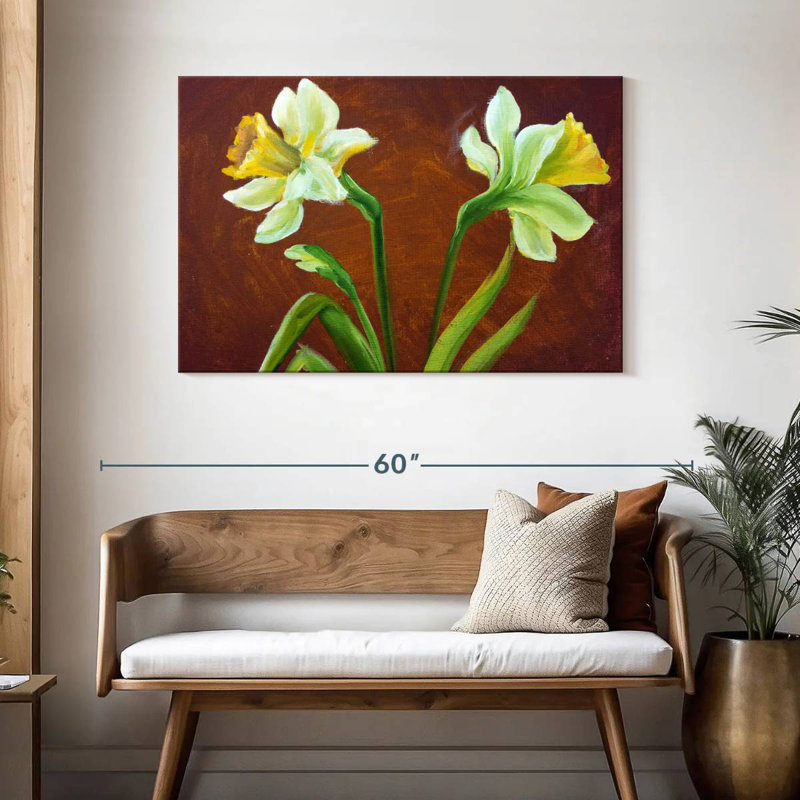 Peinture Harnek Narcissus, H 30 po x l 45 po