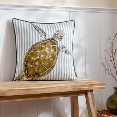 Salcombe Turtle Square Throw Cushion Cover