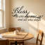 Décalcomanie murale «Bless this home and all qui entre» -1184225846-1184256306
