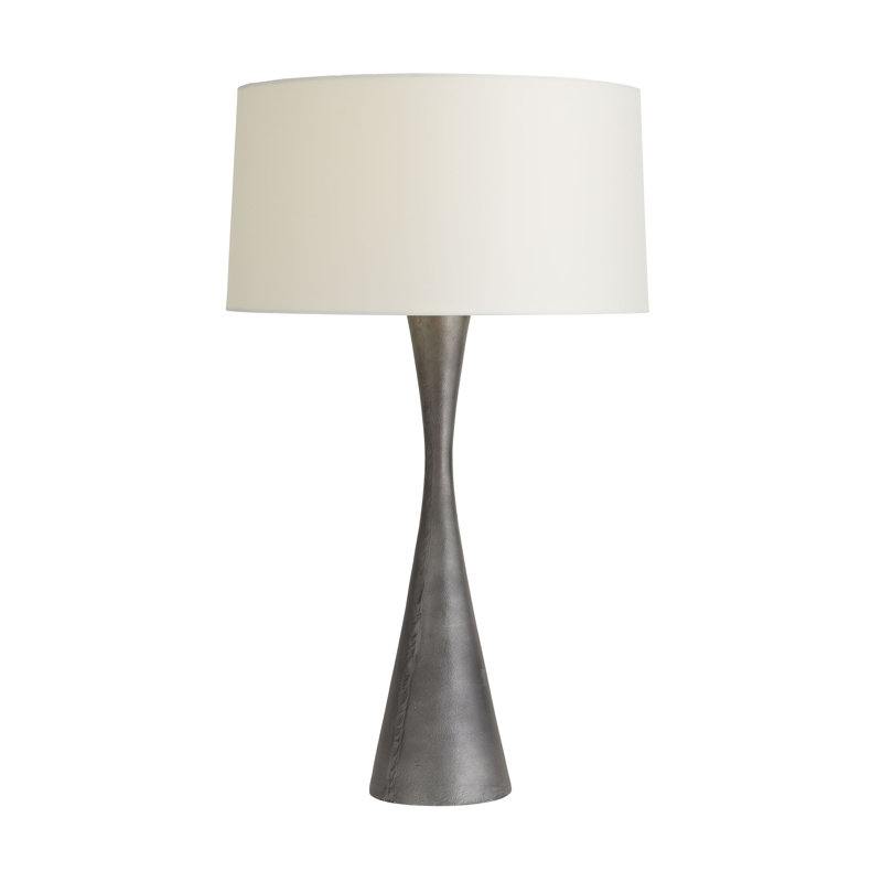 Narsi Table Lamp, Antiqued Aluminum , 100 W