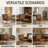 21.3 Wide  Mid-Century Modern Upholstered Leather Accent Chair  Tufted Metal Frame Lounge Armchair with Thick Cushion-767430426