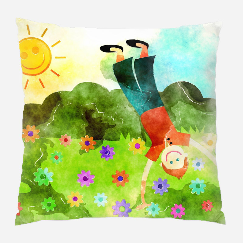 Coussin watercolour Harpa, Microsuède, Intérieur