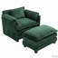 Fauteuil simple surdimensionné de 39,76 po avec repose-pieds Boucle-889454935