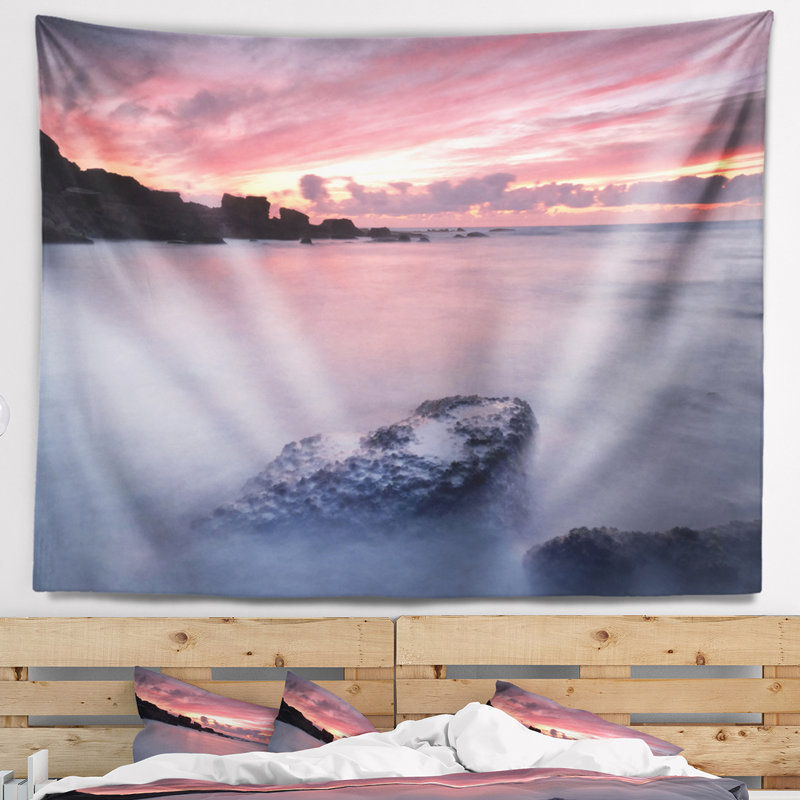 Tapisserie sintra foncé samarra dark shore rocks, H 50 po x l 60 po