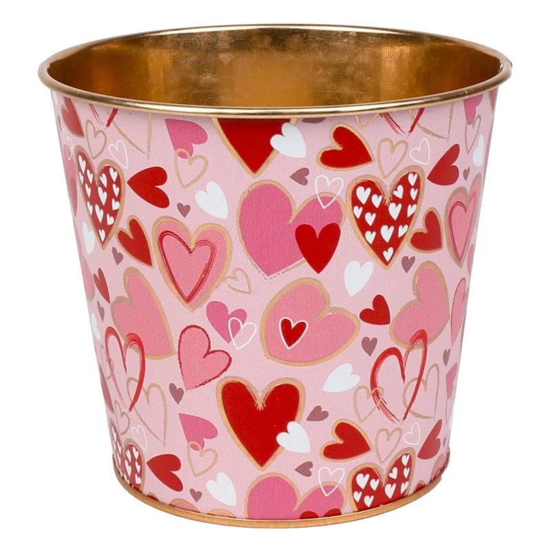 Hearts Printed Bucket