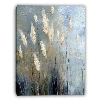 Whispering Marsh Reeds Wrapped Canvas Wall Art