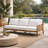Westwood 88'' Wide Outdoor Teak Patio Sofa with Cushions
