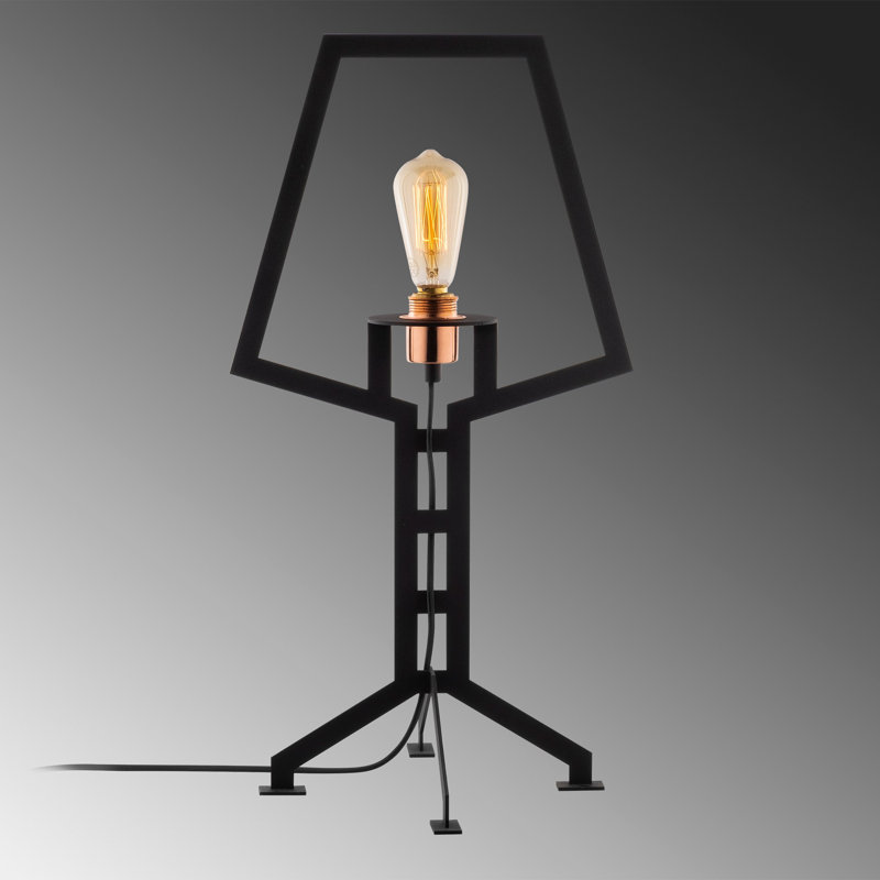 Lampe de table noire 25,59 "Akram