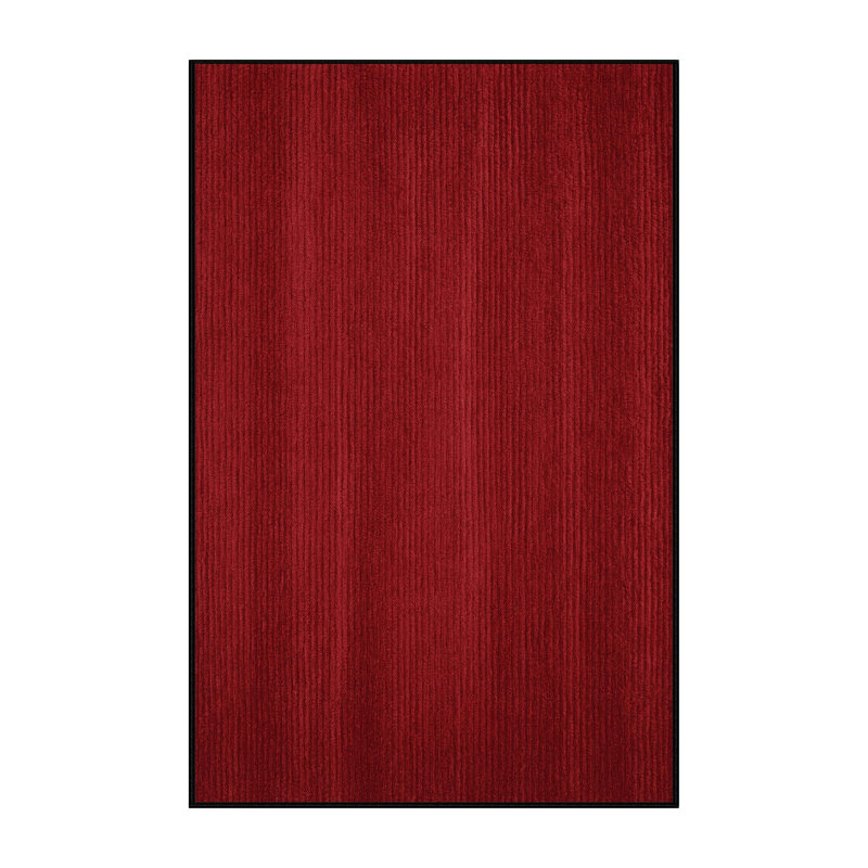 Tapis rouge uni lavable à la machine, Rectangulaire 7 pi x 10 pi