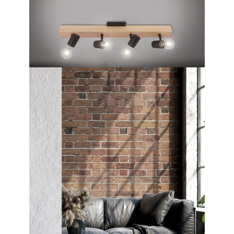 Prisha Matte Black Adjustable Track Head