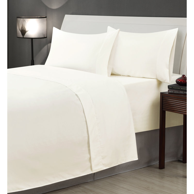 Billie-J Microfiber Sheet Set, Twin, White