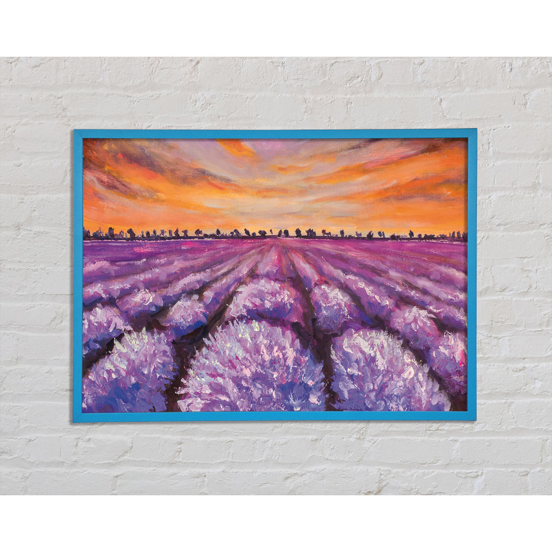 Gerahmtes Leinwandbild Lavender Fields Supreme