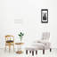 Fauteuil inclinable en tissu doux blanc crème pour le salon, salle de loisirs ergonomique blanche et apaisante