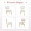 Tabouret de coiffeuse, beige-137800316