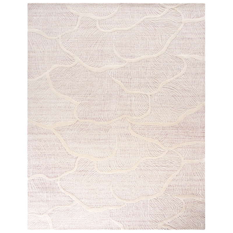 Naohiro 402 Hand Tufted Wool Pile Abstract Rug, Rectangle 4' x 6'