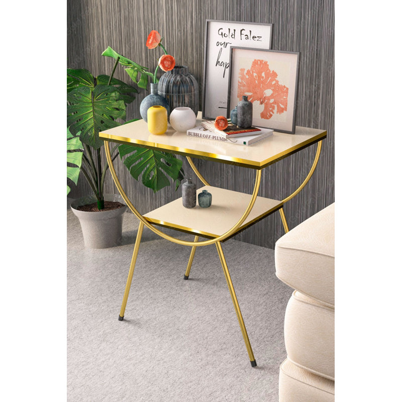 Aveline 18cm Console Table, Cream White