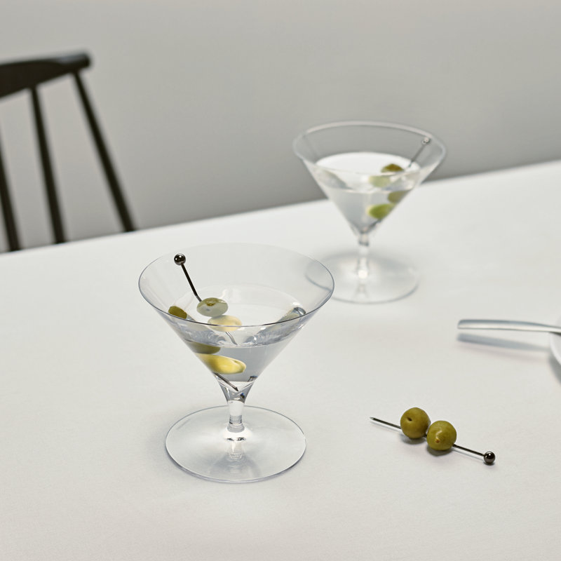 Elegance 0.318ml Crystal Martini Glass Set