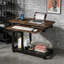 Table d'appoint avec roulettes, table mobile en C durable, bureau étroit, station de charge pratique