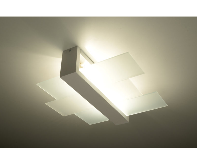 Helios 1-Light Flush Mount, White
