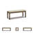 Goulven Polyester Upholstered Bench