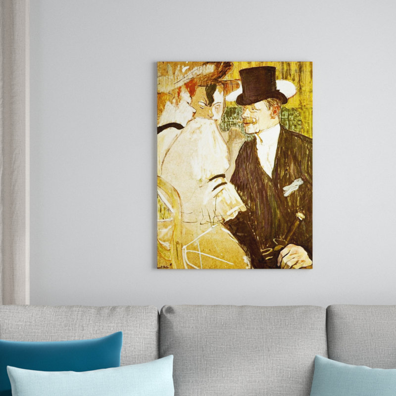 Henri De Toulouse-Lautrec - Wrapped Canvas Painting, 120cm H x 90cm W x 1.8cm D