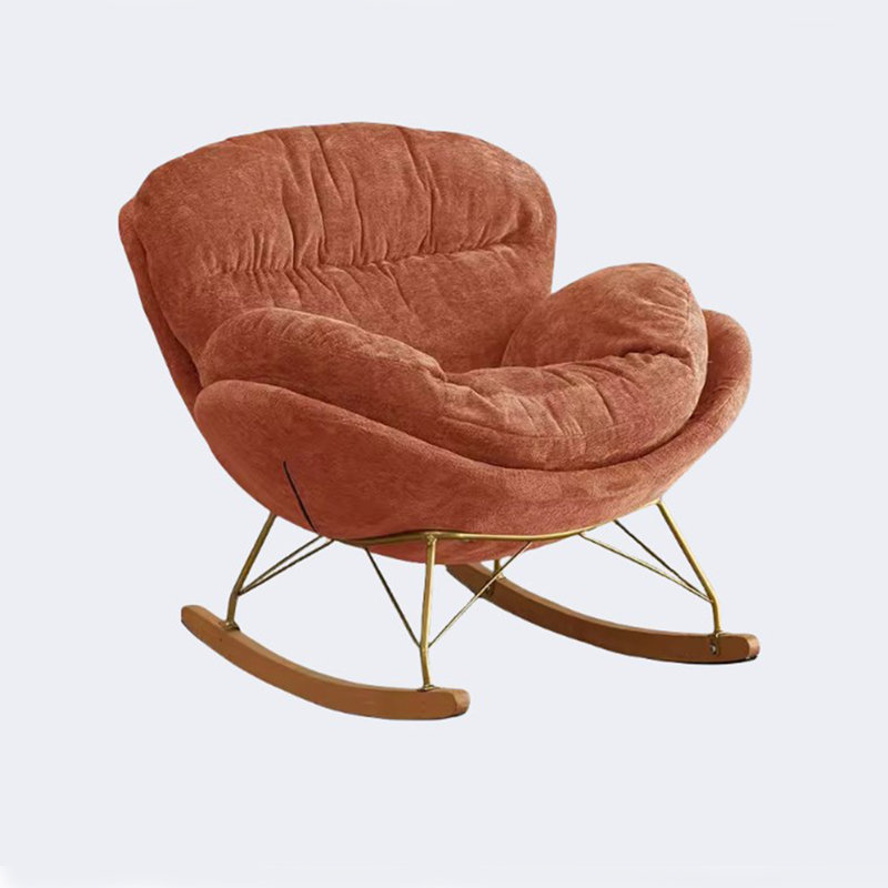 Chaise berçante Nordic Light Luxury Art, Orange